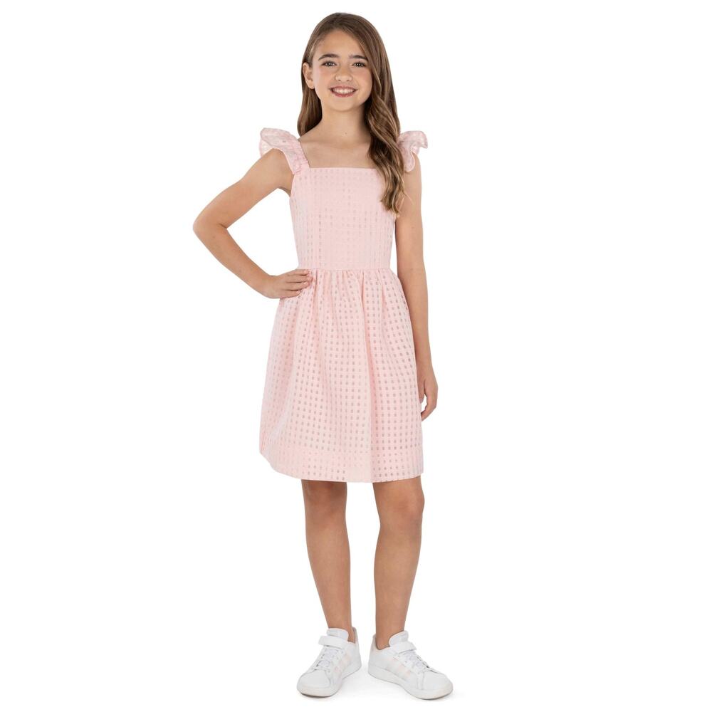 NEW! Speechless Pink Summer Ruffle Sleeves Dress For Girls Size 16.5
